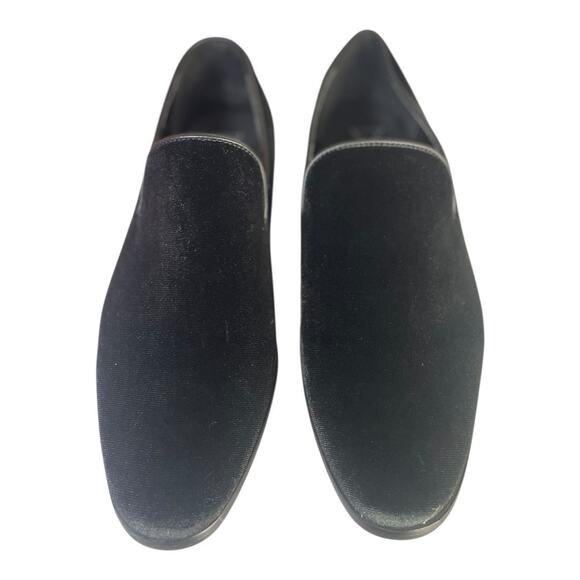 Enzo Romeo Men’s Black Velvet Slip On Dress Loafers Size 11 - Picture 3 of 9